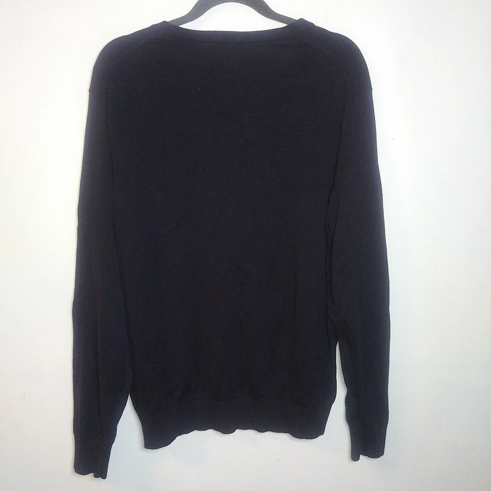 Lands End| Blue V-neck Sweater Sz L